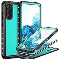 BEASTEK for Samsung Galaxy S20 Waterproof Case, NRE Series, Shockproof Underwater IP68 Case with Built-in Screen Protector Full Body Protective Cover, for Galaxy S20 6.3 inch (Teal)