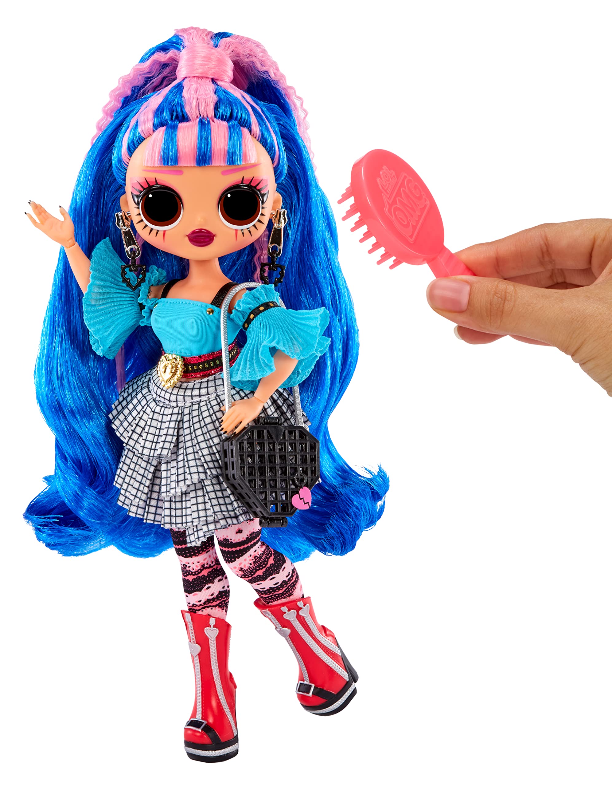 LOL OMG Queens Prism Doll with 20 Surprises Including Outfit and Accessories for Fashion Toy, Girls Ages 3 and up, 10-inch