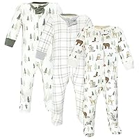 Hudson Baby Baby Girls' Cotton Sleep and Play