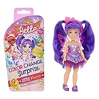 MGA Entertainment Dream Bella Color Change Surprise Little Fairies Doll- Aubrey, Star Inspired Mini Fashion Doll with Iridescent Sparkly Wings, Tiara & Purple Hair, Toy for Ages 3+, Multicolor
