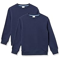 Amazon Essentials Boys and Toddlers' Fleece Crew-Neck Sweatshirts, Multipacks