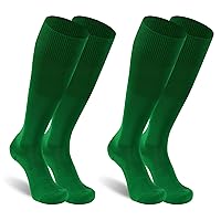 Unisex Soccer Socks, Knee High Solid Baseball Football Sports Team Socks