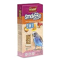 SmaKers Treat Sticks for Parakeet- 3-in-1 Flavor (Egg, Honey & Fruit)