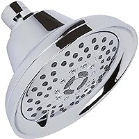 Massaging Shower Head High Pressure - Massage Rain Showerhead With Boosting Mist For Low Flow Showers And Adjustable Water Saving Nozzle, 1.8 GPM - Chrome & California Certified