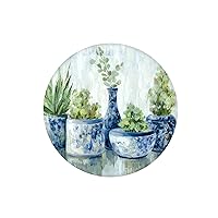 Blue Chinoiserie Potted Plants 20