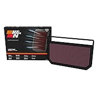 K&N Engine Air Filter: High Performance, Premium, Washable, Replacement Filter, Compatiable with 2021-2023 Hyndai Elantra Hybrid, 33-5121