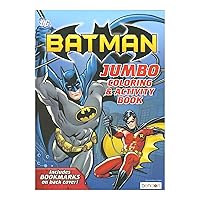 Batman Coloring Book 1 Title, Fun Game Workbook for Learning Drawing Coloring, Gift for Kids Toddler Activity at Classroom Home, 80 Pages, 1-Pack