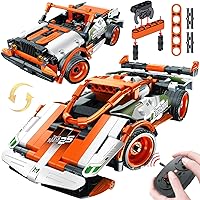 STEM Remote Control Building Kit for Boys 6 7 8-12 - 2 in 1 Convertible Race Car, Gift for Kids Girls, RC Racer Toy Engineering Construction Set