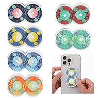 18 Pcs Calm Stickers for Anti Stress, Anxiety Sensory Stickers Tactile Textured Stickers Breathing Stickers Fidget Textured Calm Strips for Kids Adult Desk Phone Stress Anxiety Relief