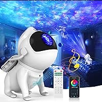 Star Projector Night Light Space Dog,Galaxy Projector LED Night Light Built-in Bluetooth Speaker,Smart APP Control,Timer and Remote,for Kids Adults Bedroom,Gifts for Christmas Birthdays