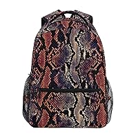 ALAZA Snake Pattern Animal Skin Travel Laptop Backpack Bookbags for College Student