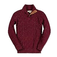 Hope & Henry Boys' Long Sleeve Mock Neck Sweater