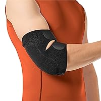 BraceAbility Bursitis Elbow Pad Brace | Compression Arm Sleeve Wrap with Padded Soft Support Cushion for Olecranon Joint Pain, Bursa Protection, Arthritis & Tendonitis Relief (S/M)