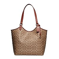 Coach Womens Coated Canvas Signature Day Tote