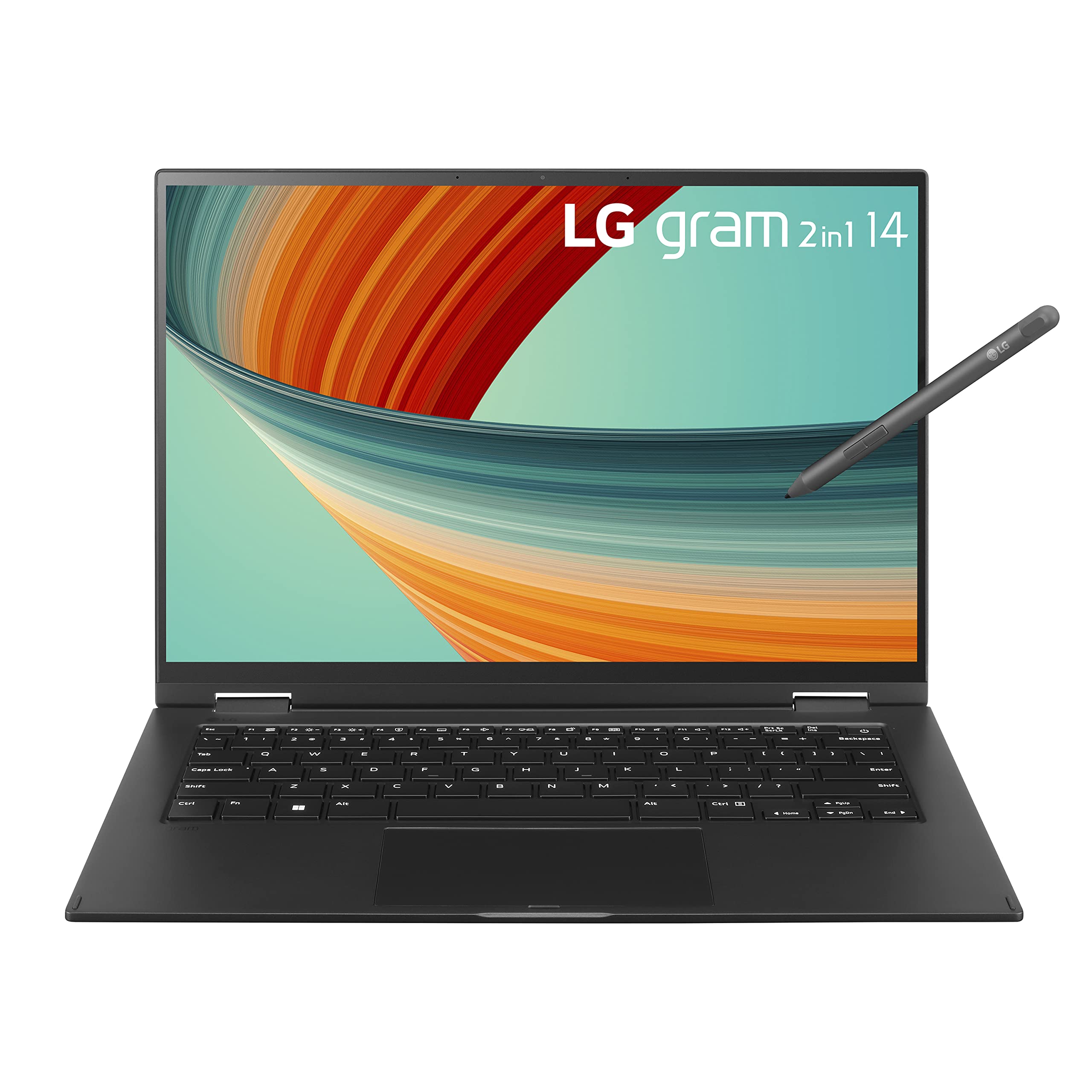LG gram 14” 2in1 Lightweight Laptop, Intel 13th Gen Core i5 Evo Platform, Windows 11 Home, 16GB RAM, 512GB SSD, Black