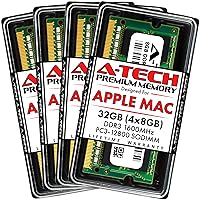A-Tech 32GB Kit (4x8GB) RAM for Apple iMac (Late 2012, Late 2013, Late 2014, Mid 2015) | DDR3 1600MHz PC3-12800 SODIMM 204-Pin Memory Upgrade