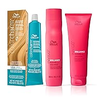 Invigo Brilliance Color Protection Shampoo & Conditioner, For Fine Hair + Demi Permanent Hair Color, 10A Lightest Ash Blonde