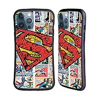 Head Case Designs Officially Licensed Superman DC Comics Oversized Logo Comicbook Art Hybrid Case Compatible with Apple iPhone 13 Pro Max