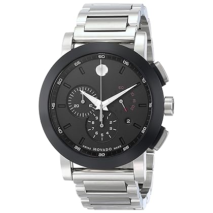 Movado Men's 0606792 Museum Sport Stainless Steel Watch with Black Dial