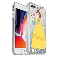 OtterBox SYMMETRY SERIES Disney Power of Princess Case for iPhone 8 Plus & iPhone 7 Plus (ONLY) - Retail Packaging - INTELLIGENT ROSE (BELLE) (SILVER FLAKE/CLEAR/BELLE GRAPHIC)
