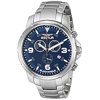 Sector Men's R3273689135 Black Eagle Blue Dial Watch