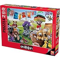 Anatolian Puppies Playing Jigsaw Puzzle (260 Piece)