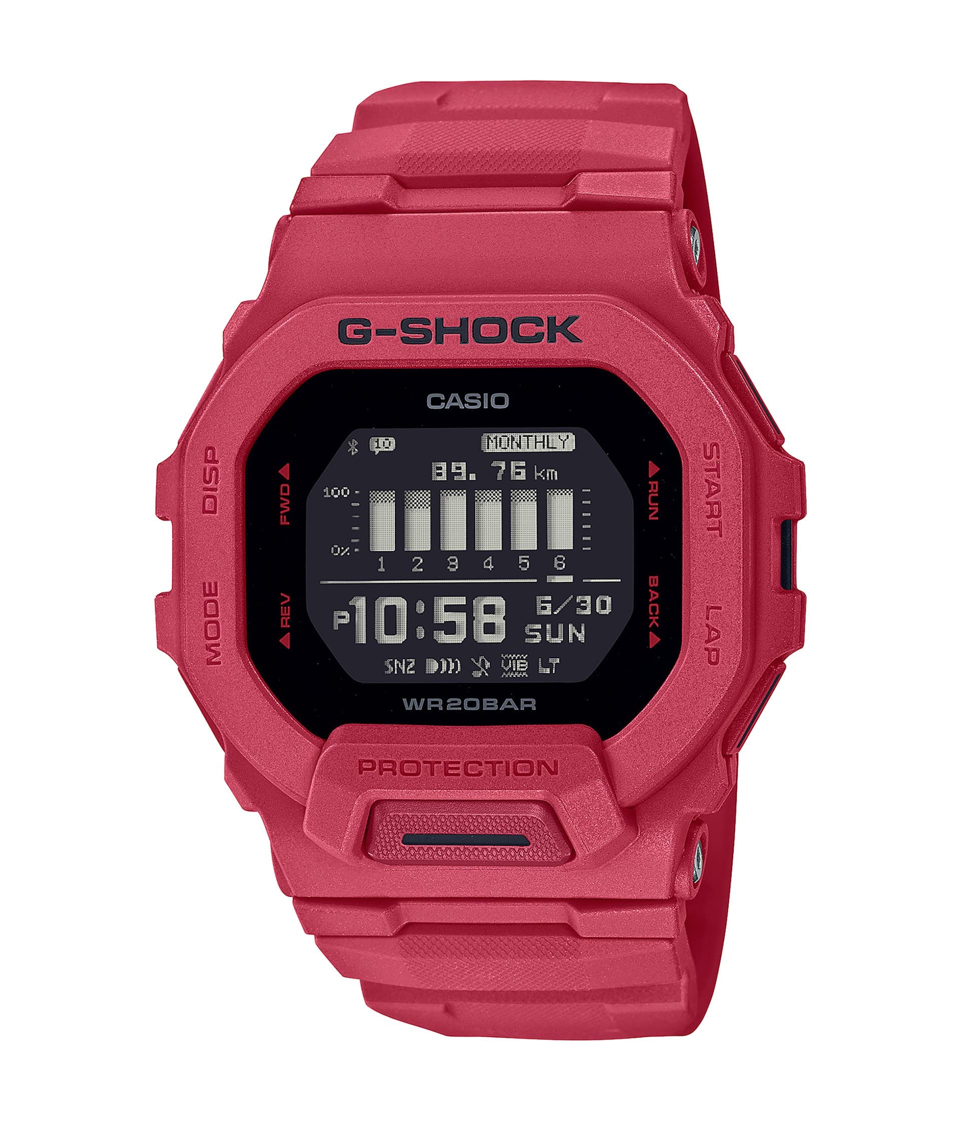 G-Shock GBD200RD-4 Red One Size