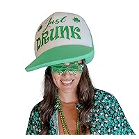 FOAM PARTY HATS: St. Patrick's Trucker Hat - Saint Patrick Party - St Patrick's Day Deco - Shamrocks Hat - Irish Themed - Green Hat