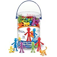 All About Me Family Counters, Set of 72, Ages 3+, SEL, Sensory Skills,Color Recognition