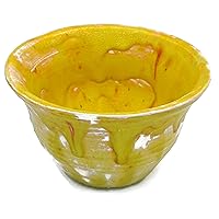Ceramic Yellow Pottery Bowl Decorative and Useful