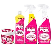 The Pink Stuff Ultimate Bundle - Miracle Cleaning Paste, Multi-Purpose Bathroom Spray and Foam Cleaner
