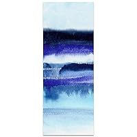 Shorebreak Abstract A Frameless Free Floating Tempered Glass Panel Graphic Wall Art Ready to Hang, 63