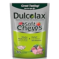 Soft Chews Saline Laxative Mixed Berry (60ct & 30ct) 1200mg Magnesium Hydroxide Gentle Constipation Relief