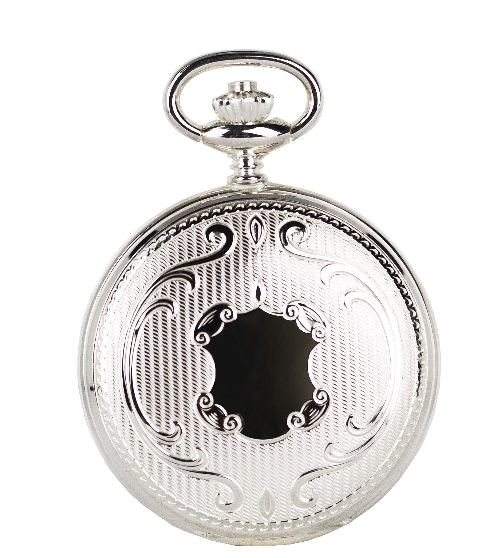 Pierre Laurent Swiss Made Solid Sterling Silver Quartz Pocket Watch 5304