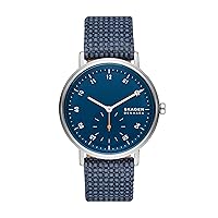 Skagen Kuppel or Riis Minimalist Men's Watch with Stainless Steel Mesh or Leather Band