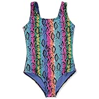 RMLA Girls' Rainbow Leopard Swimsuit