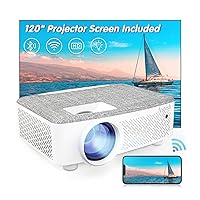 Wifi Projector with Bluetooth, Projector HD Outdoor Projector Native 1080P Bluetooth Projector 200