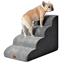 EHEYCIGA Curved Dog Stairs for High Beds 19.7