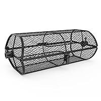only fire Universal Rotisserie Basket Grill Accessory, Teflon Rotisserie Grill French Fries Basket Fits for Any Gas Grill or Other Ceramic Grills