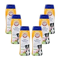 for Pets Super Deodorizing Shampoo for Dogs | Best Odor Eliminating Dog Shampoo | Great for All Dogs & Puppies, Fresh Kiwi Blossom Scent, 20 oz, 6-Pack