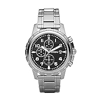 Men's Dean Quartz Stainless Chronograph Watch, Color: Silver (Model: FS4542)