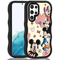 for S22 Ultra Case Cute Cartoon 3D Character Design Girly Cases for Girls Women Teens Kawaii Unique Fun Cool Funny Silicone Soft Shockproof Cover for Samsung Galaxy S 22 Ultra 6.8