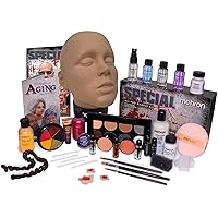Mehron Makeup Special FX Set for Halloween, Horror, & Cosplay (Practice Head Included)