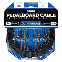 BOSS BCK-24 Solderless Pedal Board Cable Kit, Simple and Quick Assembly, 24 ft/7 m Length