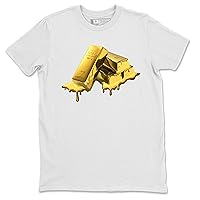 Gold Bar T-Shirt - Metallic Gold Sneaker Matching Outfit