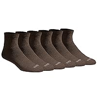 Dickies Men's Dri-tech Moisture Control Quarter Socks (6, 12, 18 Pairs)
