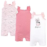 Hudson Baby Unisex Cotton Rompers