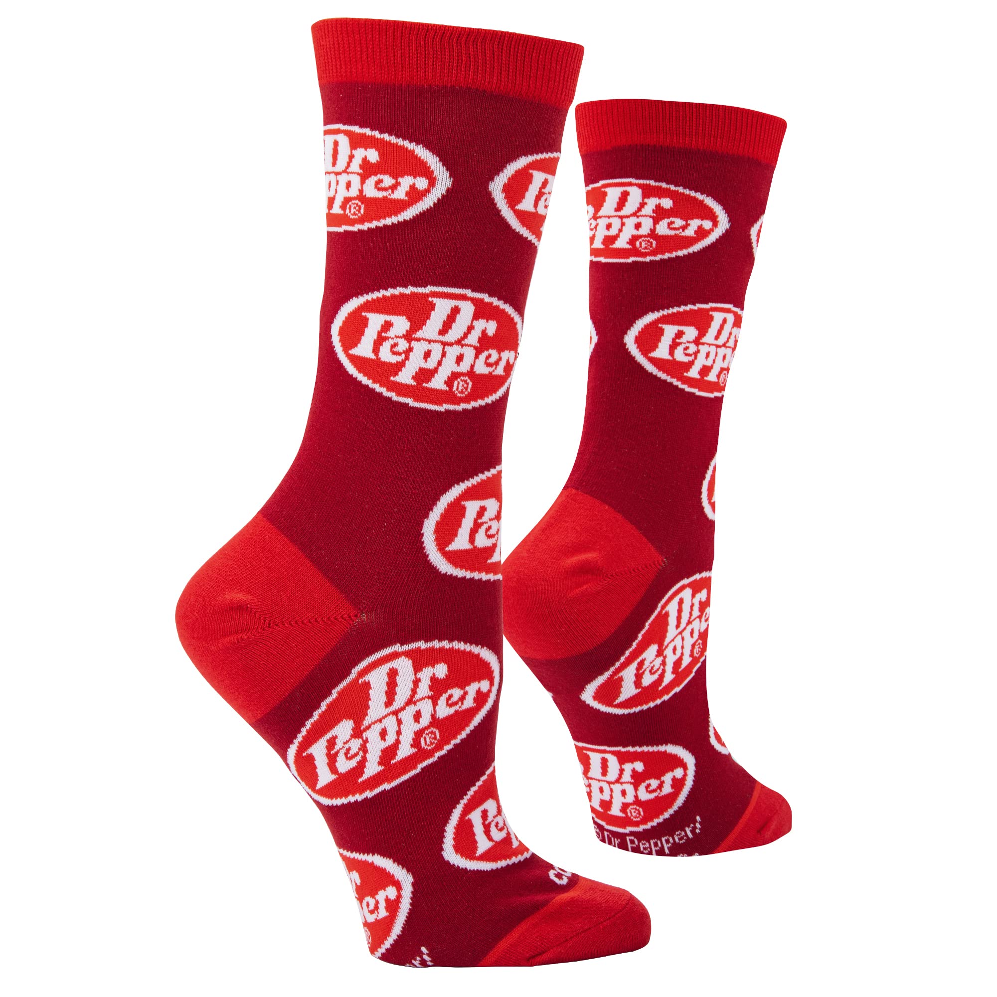 Cool Socks, Dr. Pepper Fun Retro Print Novelty Gift Socks for Men & Women Sizes