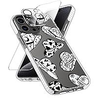 Phone Case Compatible with iPhone 15 Pro Max Case,Classic Cowboy Hats Aesthetic Design［Shockproof］［Anti-Scratch］［Non-Yellowing］Clear Soft TPU Bumper Slim Fit Protective Phone Case Cover
