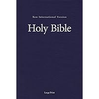 NIV, Pew and Worship Bible, Large Print, Hardcover, Blue, Comfort Print NIV, Pew and Worship Bible, Large Print, Hardcover, Blue, Comfort Print Hardcover